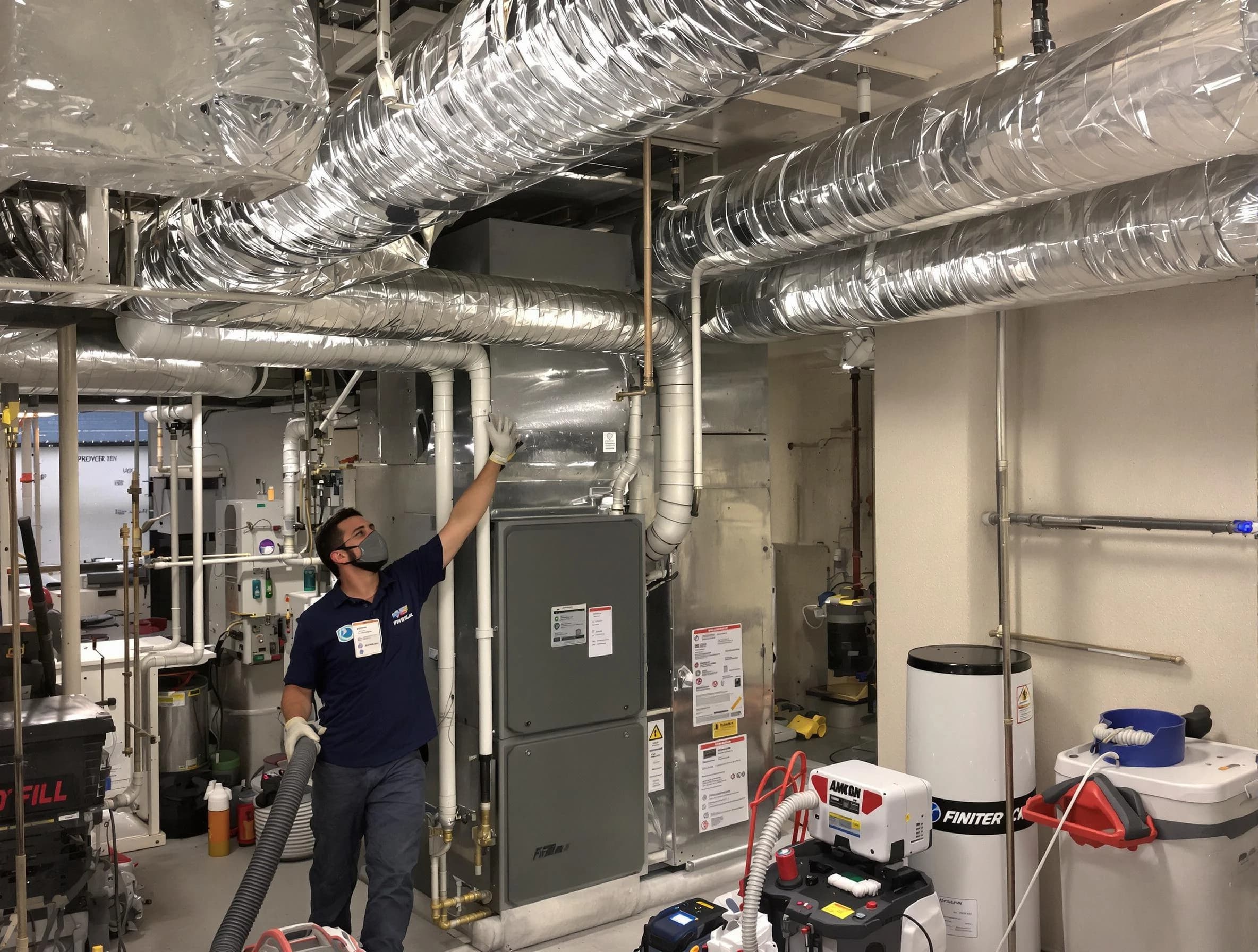 Tolleson Air Duct Cleaning specialist performing thorough furnace duct cleaning in a Tolleson residence