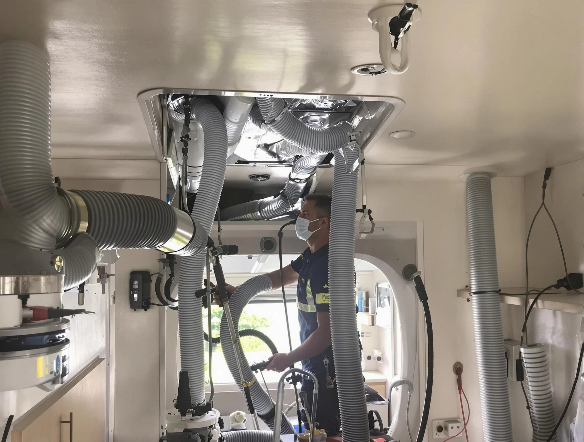 Tolleson Air Duct Cleaning specialist performing precise mobile home duct cleaning in Tolleson