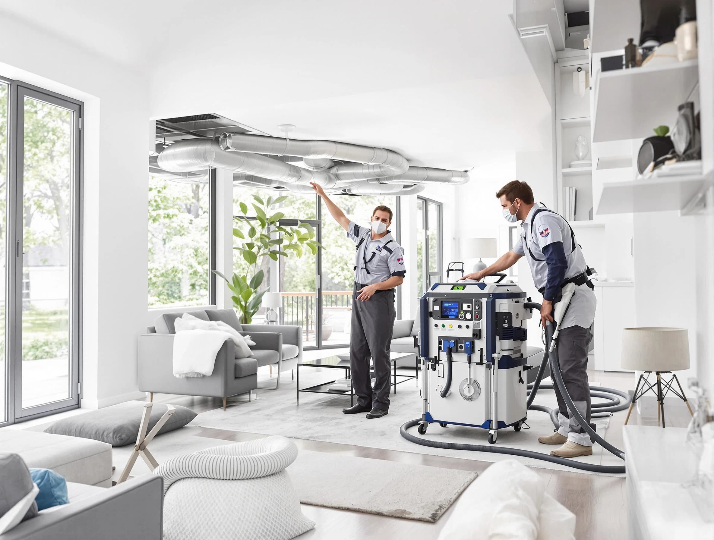 Tolleson Air Duct Cleaning professional conducting pure air duct cleaning with state-of-the-art equipment in Tolleson