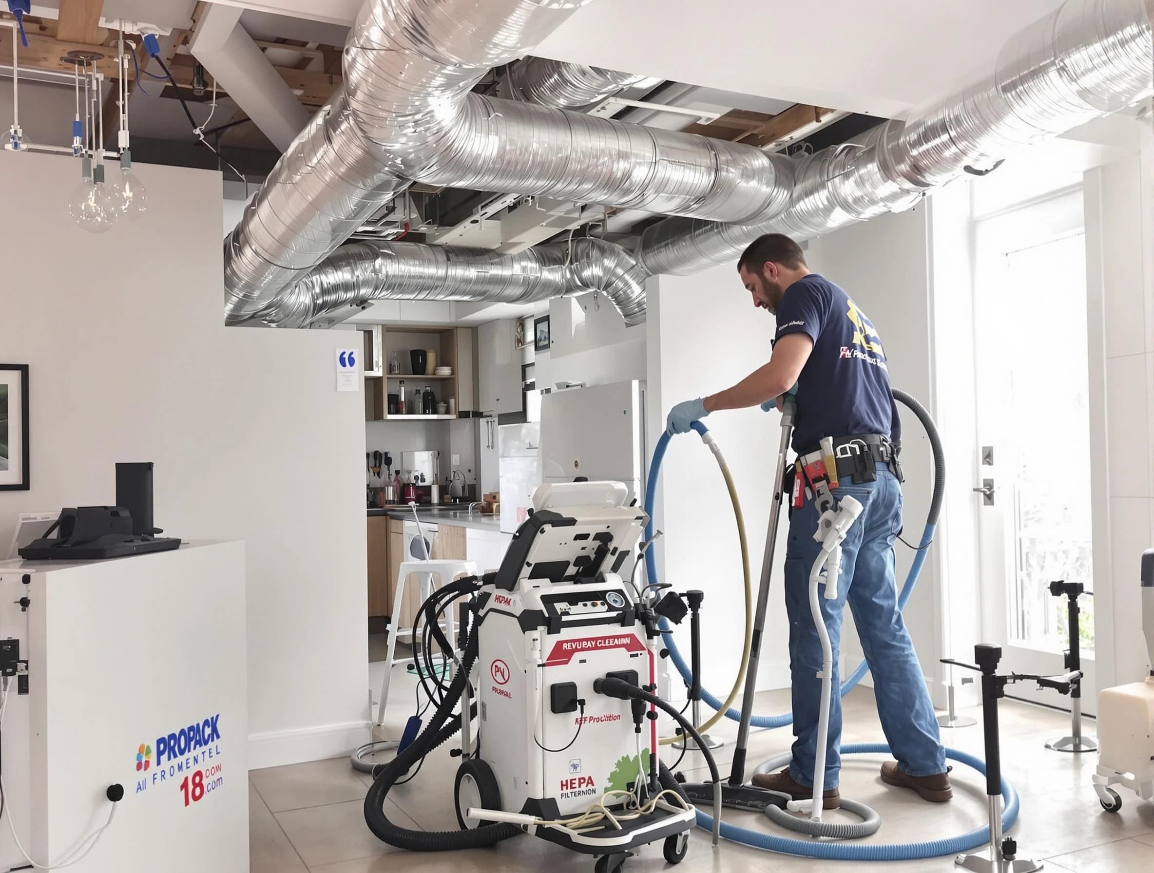 Tolleson Air Duct Cleaning technician performing advanced pure duct cleaning with specialized equipment in Tolleson