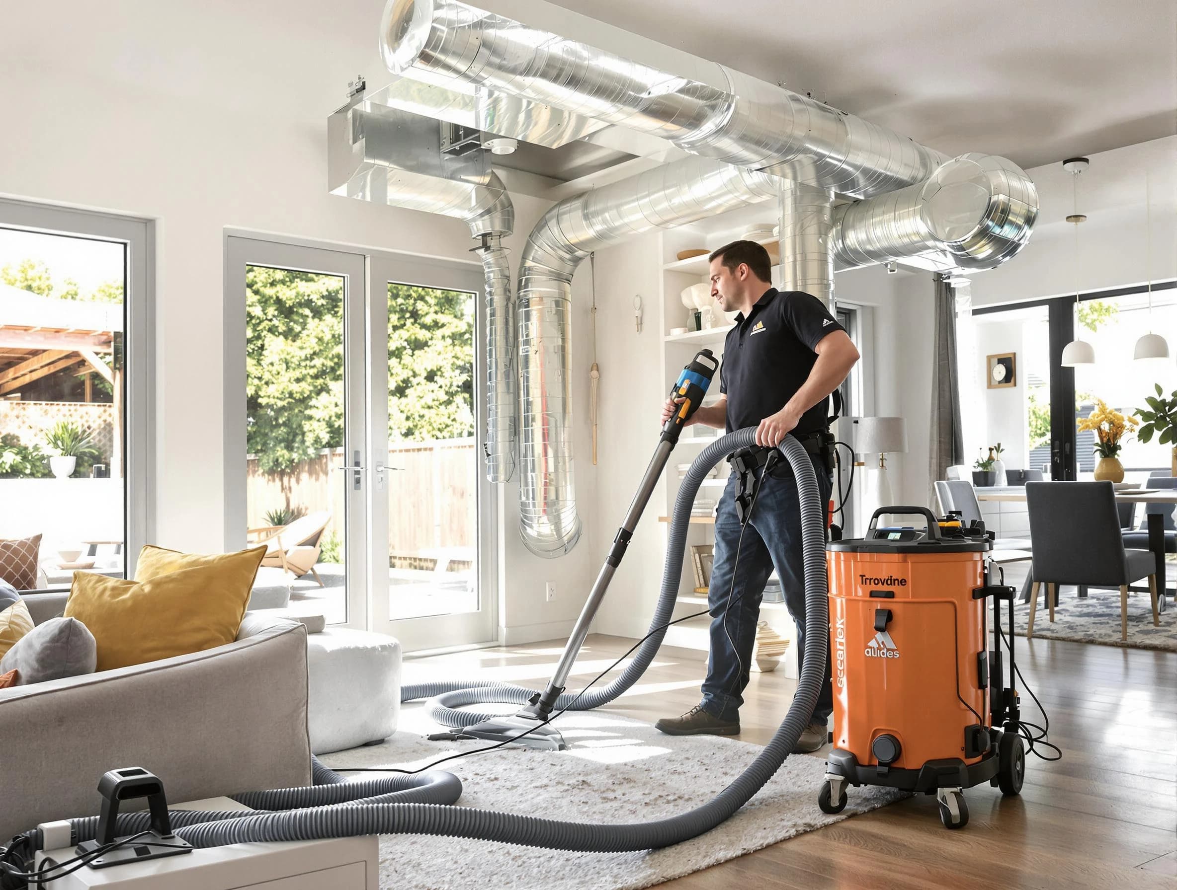 Tolleson Air Duct Cleaning specialist performing thorough residential duct cleaning using advanced equipment in Tolleson