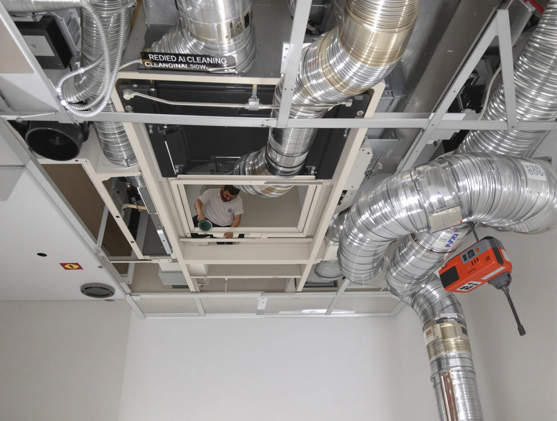 Tolleson Air Duct Cleaning technician performing detailed central duct system cleaning in Tolleson